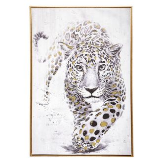 Atmosphera Lienzo Estampado &laquo;pant&egrave;re&raquo; Enmarcado 78 X 118 Cm - Atmosphera Cr&eacute;ateur DInt&eacute;rieur
