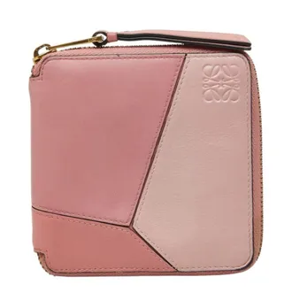 Loewe Pink Leather Wallet (Bi-Fold) (Pre-Owned)