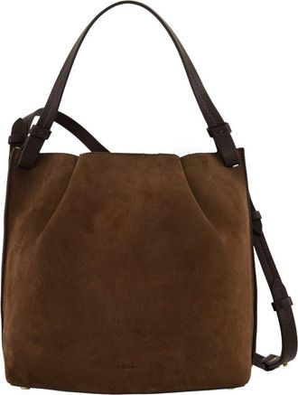 Vince Ava Leather Crossbody Bag in Chocolate at Nordstrom