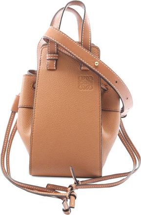 Loewe Pre-owned Loewe Mini Grained Calfskin Drawstring Hammock Bag Ladies JGWLWP3A2ROGB8JV