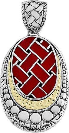 Samuel B. Silver Coral Pearl Semeru Pendant