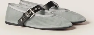 Miu Miu Mesh fabric ballerinas