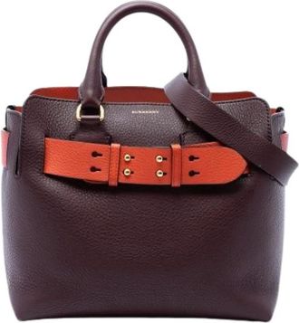 Burberry Pre-owned Marais Belt Satchel - Dames - Vintage Shopper - Veelkleurig - ONE Size - Leer - Vintage
