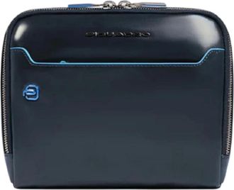 Piquadro Blue Square Crossbody Bag