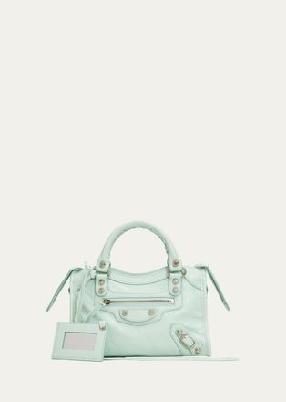 Balenciaga Le City Mini Arena Leather Top-Handle Bag