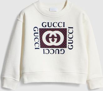 Gucci Kids - Cotton Sweatshirt With Print, White