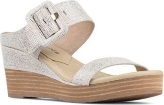 Donald J Pliner Gizelle Platform Wedge Sandal in Platinum at Nordstrom, Size 9.5