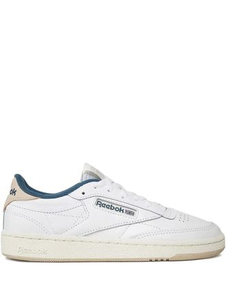 Reebok Club C 85 White/Hoops Blue sneakers - women - Rubber/Leather/Fabric - 5