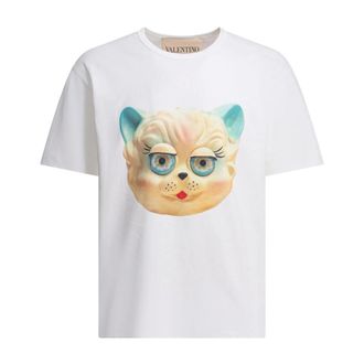 Valentino Hombre, Camisetas, Blanco, Talla: S
