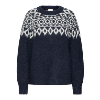 Ichi Ichi - Gebreide kleding - Dames - Truien - Blauw - Maat: S