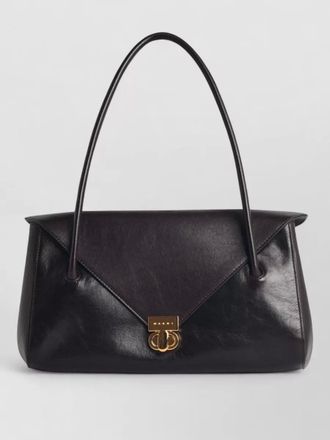 Marni east west leather shoulder bag top handle