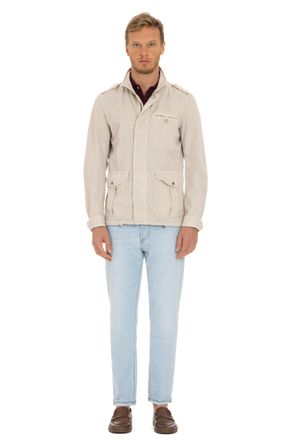 Herno Unlined Cotton-Linen Field Jacket