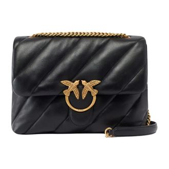 Pinko Pinko, Dames, Tassen, Zwart, Maat: ONE Size Leer