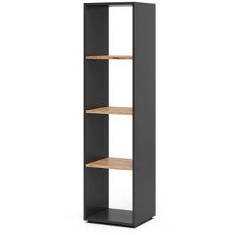 Vicco Separador De Ambientes Ludus, Antracita/roble Dorado, 36.8 X 144.9 Cm, Vicco