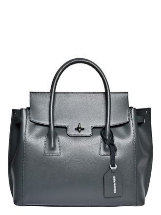 Luisa Vannini Grijs Rundleer Tas