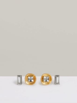 Reiss Grey Micro Curve Studs Earrings 2 Pack