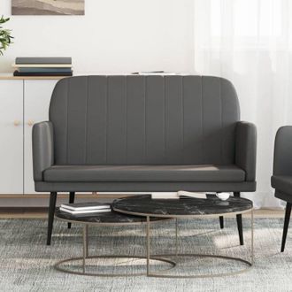 vidaXL Furniture Limited - Banco De Cuero Sint&eacute;tico Gris 107x80x81 Cm