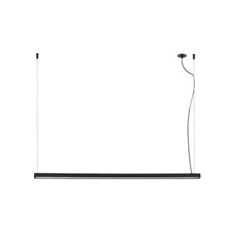 Netlighting Vico 115cm Black Pendant Lamp With Recessed Canopy