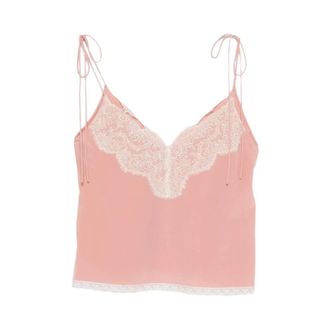 Valentino Sleeveless Tops, female, Pink, 2XS, Top Valentino