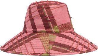 Barbour x FARM Rio Luisa Bucket Hat in Pink Tartan at Nordstrom, Size Medium