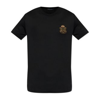 Dolce & Gabbana Heren, Tops, Zwart, Maat: XL Katoen