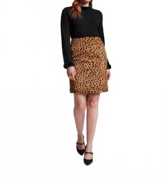 Frances Valentine Blaine Mini Skirt In Cheetah Print