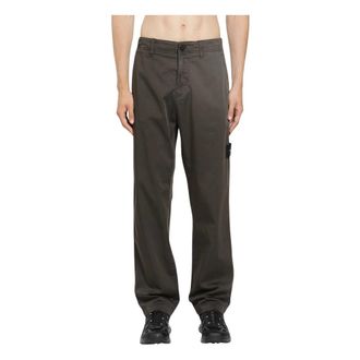 Stone Island Cargo Broek - Heren - Straight fit broeken - Grijs - W30 - Katoen - Broeken