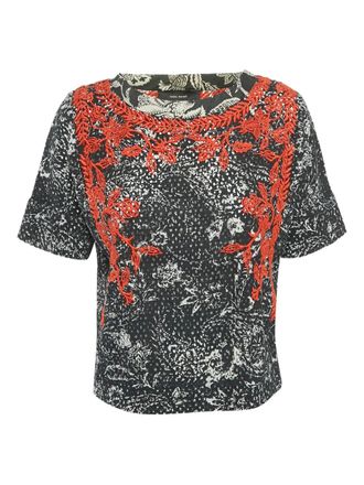 Isabel Marant Top con ricamo - Nero