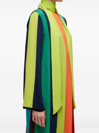 Osklen Gestreepte midi-jurk - Groen