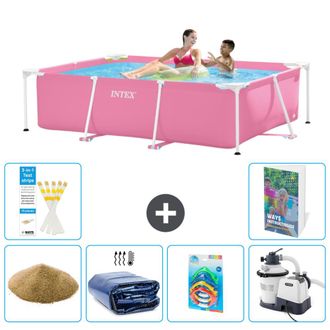 Intex Piscina Con Estructura Rectangular - 220x150x60 Cm - 7-piezas S36