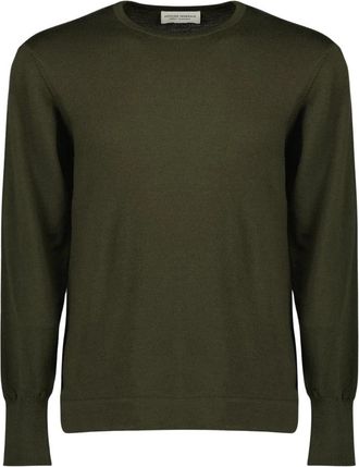 Officine G&eacute;n&eacute;rale Trui met ronde hals - Heren - Ronde hals truien - Groen - M - Wol - Truien & Vesten