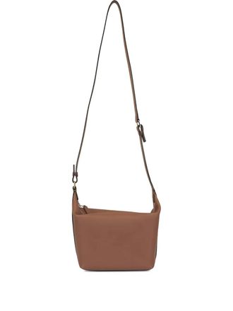 Valextra mini Mochi zip-up shoulder bag - Brown