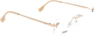 Fendi Stijlvolle zonnebril met uniek ontwerp - unisex - Brillen - Geel - ONE Size - Accessoires