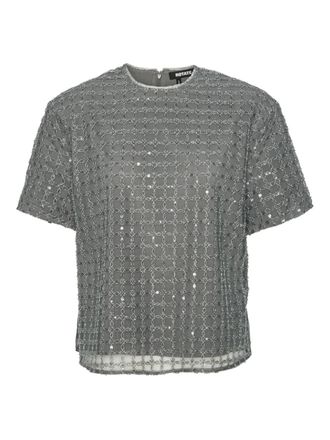 Rotate beaded T-shirt - Grey