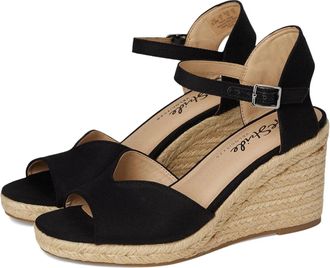 Life Stride Tess I8614M2001 Sandal Women B Black Wedge Heel Espadrille HTAT969