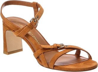 Stuart Weitzman Babette Buckle Suede Sandal 60
