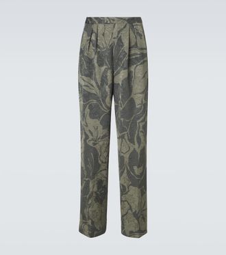 Dries Van Noten Printed straight pants