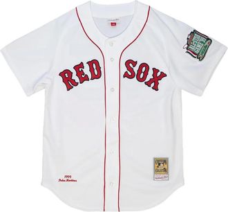 Mitchell & Ness T-shirt MLB Red Sox 1999 Pedro Martinez - Bianco