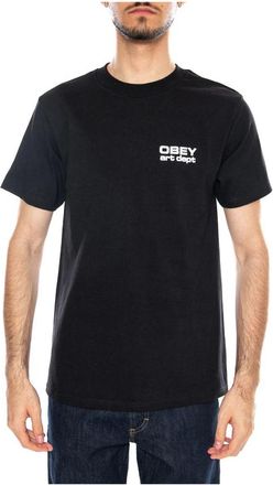 Obey Art Department T-shirt - Heren - T-shirts - Zwart - S - Katoen - Tops
