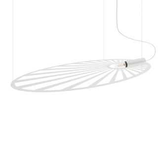 Thoro L&aacute;mpara de techo blanco acero alt. 150 cm