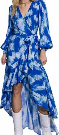 Flying Tomato Meadow Muse Maxi Dress In Blue
