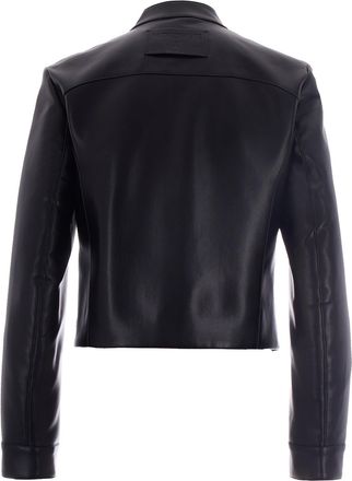 Patrizia Pepe Womens Jacket Chiodo Spalmato Black