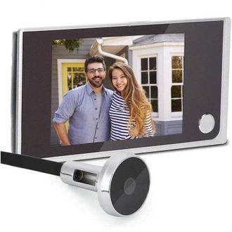 OEM Mirador De Puerta Digital Lcd De 3,5 Y 120 Grados Para Monitoreo De Gatos, Visor De Puerta Digital, C&aacute;mara De Vigilancia -crezuo