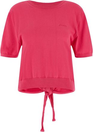 Ganni Fuchsia Bare back sweater