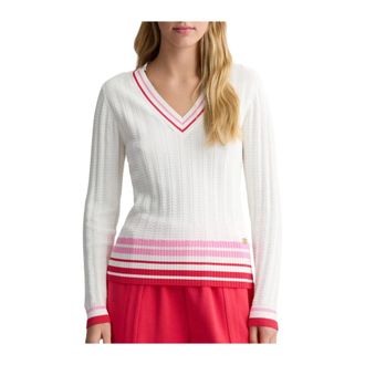 Liu Jo Dames, Truien, Wit, Maat: S Viscose