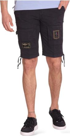 Aeronautica Casual Shorts - Heren - Korte Broeken - Blauw - S - Katoen - Korte Broeken