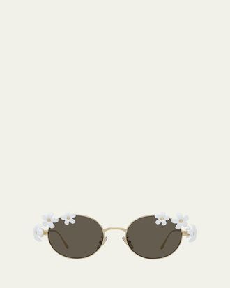 Loewe Signature Floral Metal Sunglasses