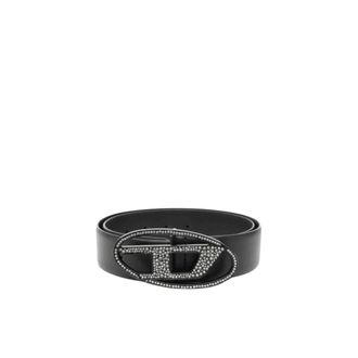 Diesel Italian Leather Jewel Buckle Belt