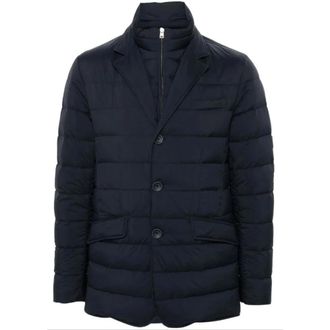Herno Jassen - Heren - Gewatteerde jassen - Blauw - 2XL - Jassen
