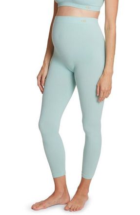 Cache Coeur Zo&eacute; Seamless maternity leggings in Turquoise at Nordstrom, Size X-Large/xx-Large